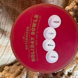 Nutcracker Holiday Bowls Set of 4 - Red